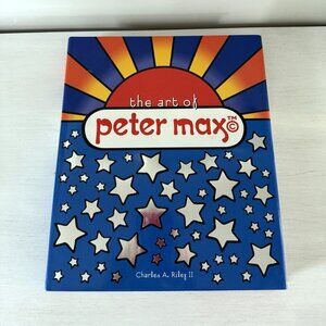 The Art of Peter Max VTG Hardcover Coffee Table Book, Psychedelic Pop Art *READ